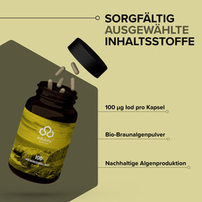 Iod Kapseln – aus reinstem Bio-Kelp