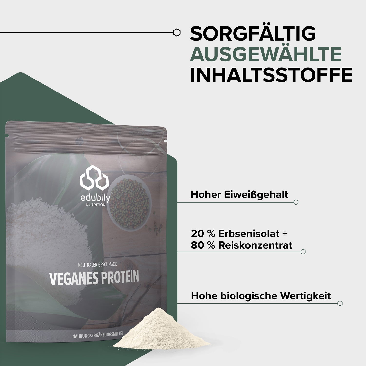 Veganes Proteinpulver