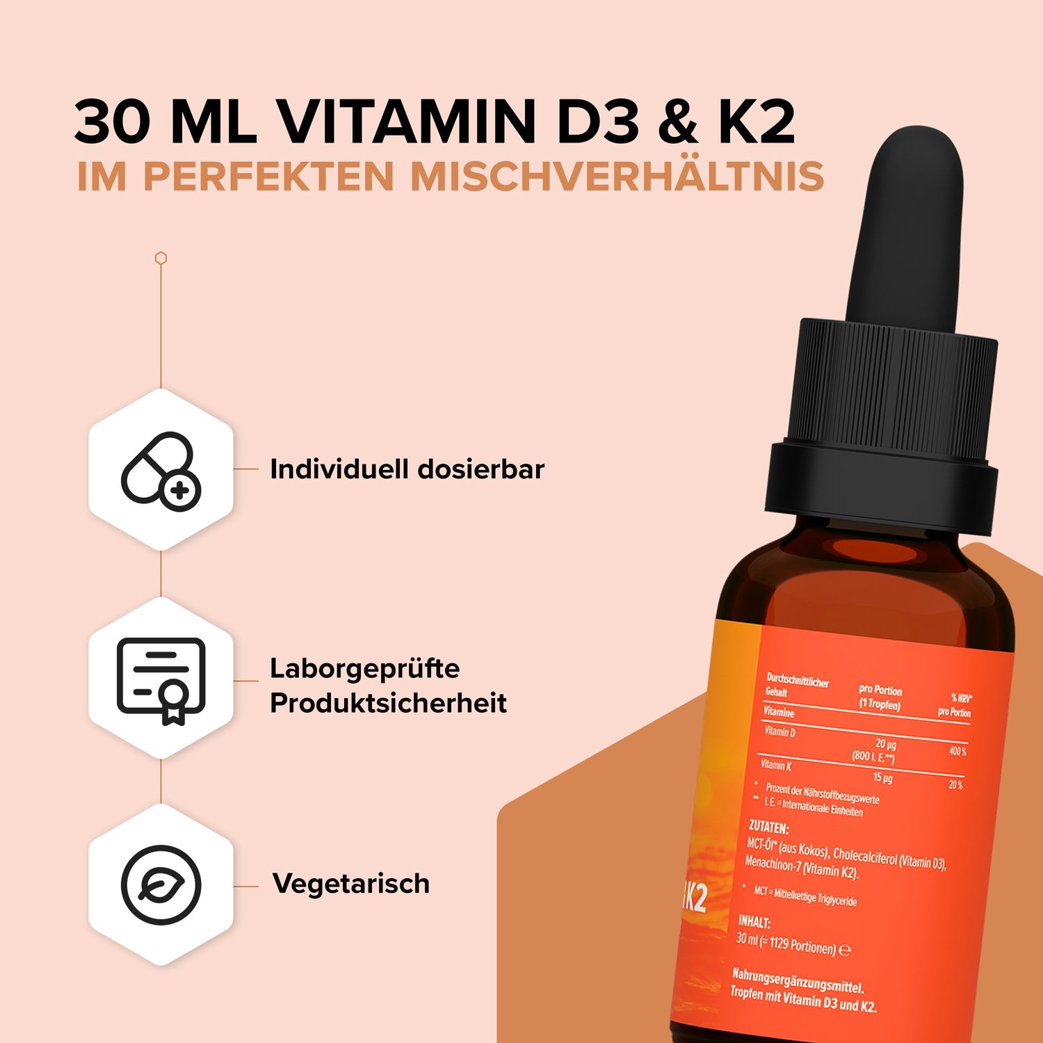 Vitamin D3 & K2 Tropfen