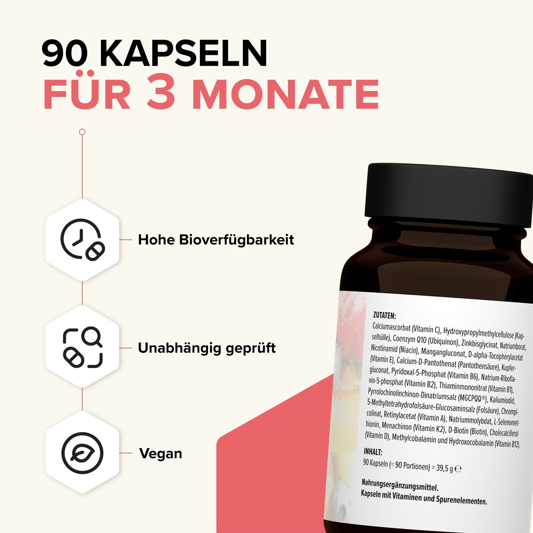 Das Multi – Premium-Multivitamin-Kapseln