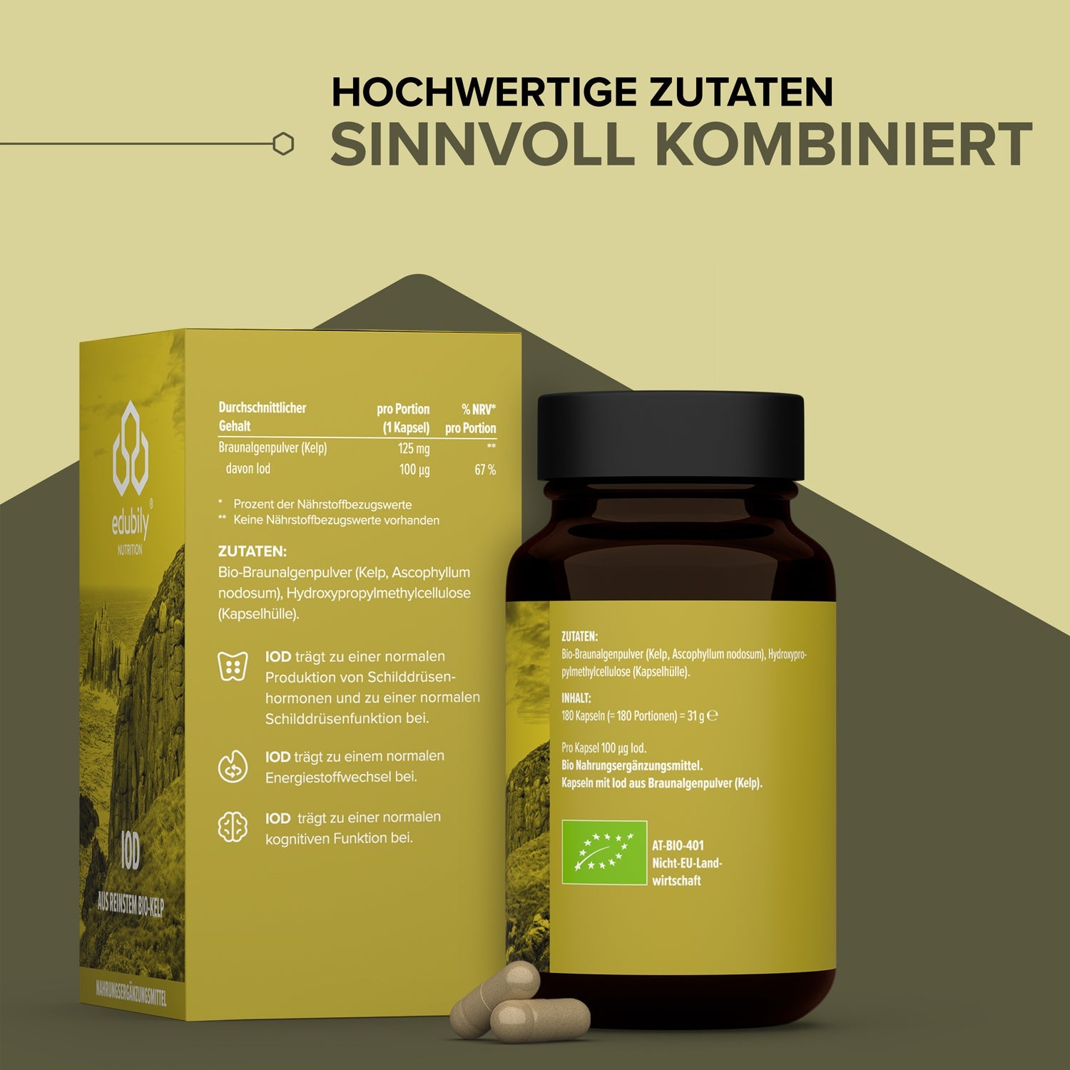 Iod Kapseln – aus reinstem Bio-Kelp