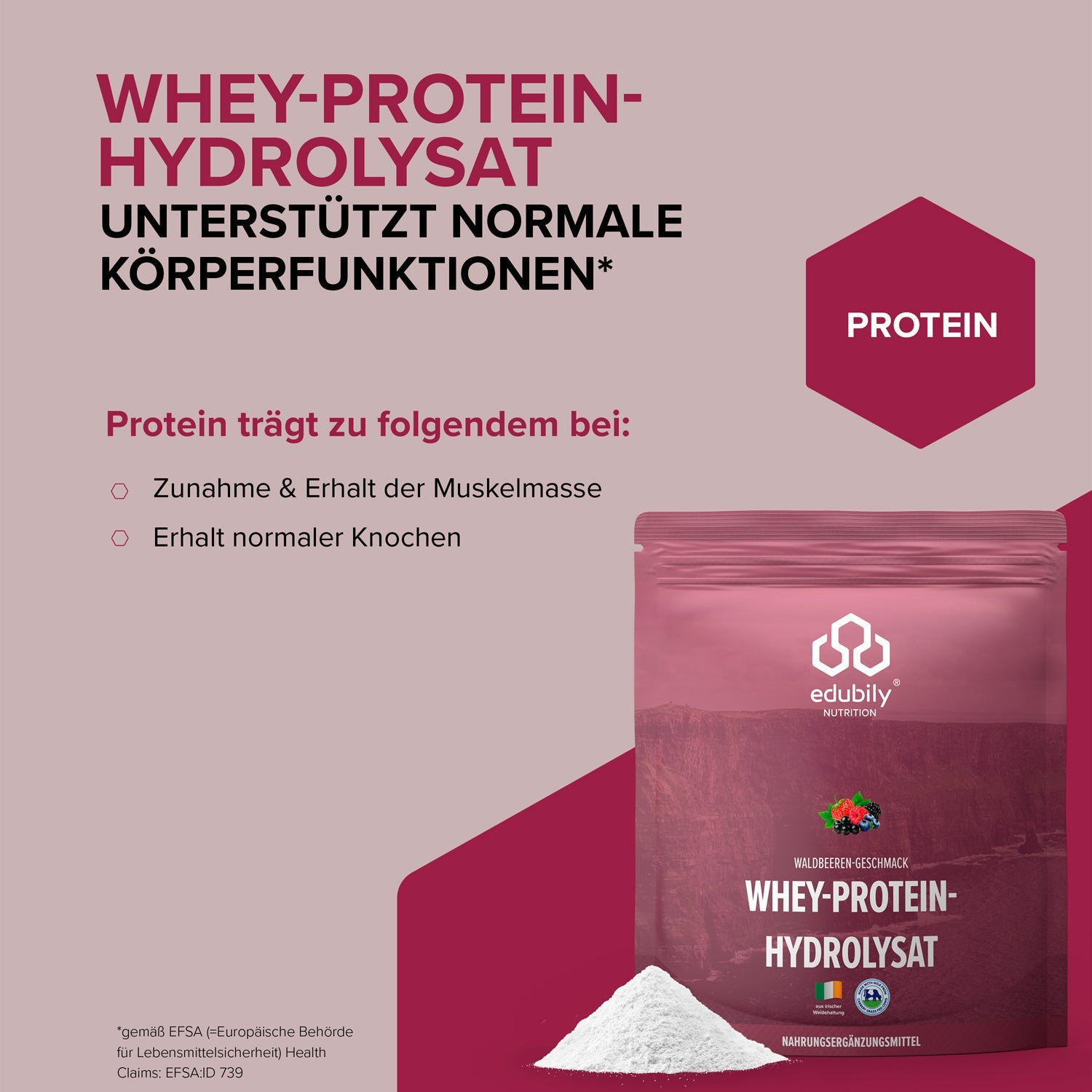 Whey-Hydrolysat Pulver aus Weidemilch